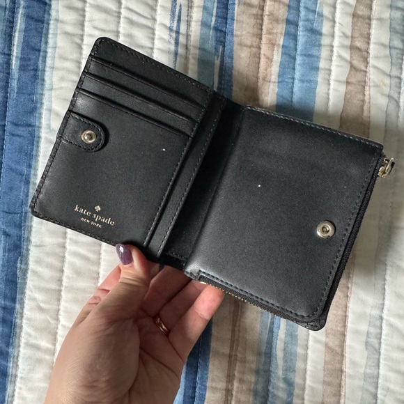 Kate Spade Black Leather Wallet - Picture 2 of 4